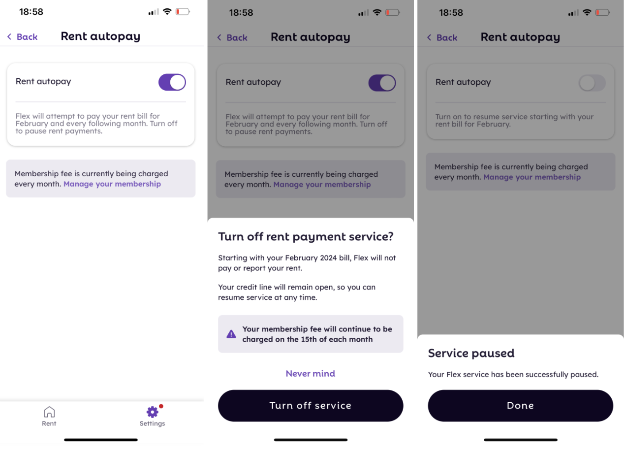 Rent Autopay Off Flex Help Center